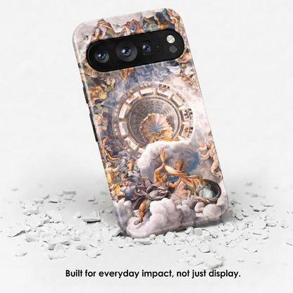 Angled view of The Fall of the Giants by Giulio Romano tough Google Pixel case