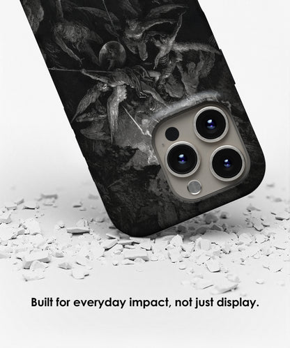 The Fall of the Rebel Angels by Gustave Doré MagSafe iPhone Case