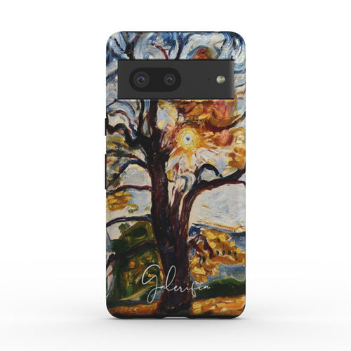 Back view of The Oak by Edvard Munch printed on a Google Pixel case