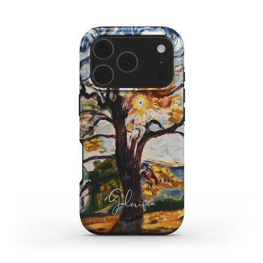 Back view of The Oak by Edvard Munch printed on an iPhone case