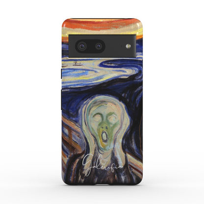 Back view of The Scream by Edvard Munch printed on a Google Pixel case
