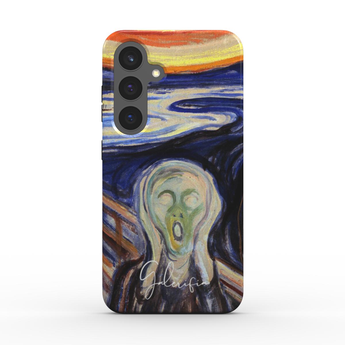 Back view of The Scream by Edvard Munch printed on a Samsung Galaxy case