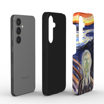 Edge detail of The Scream by Edvard Munch Samsung Galaxy case