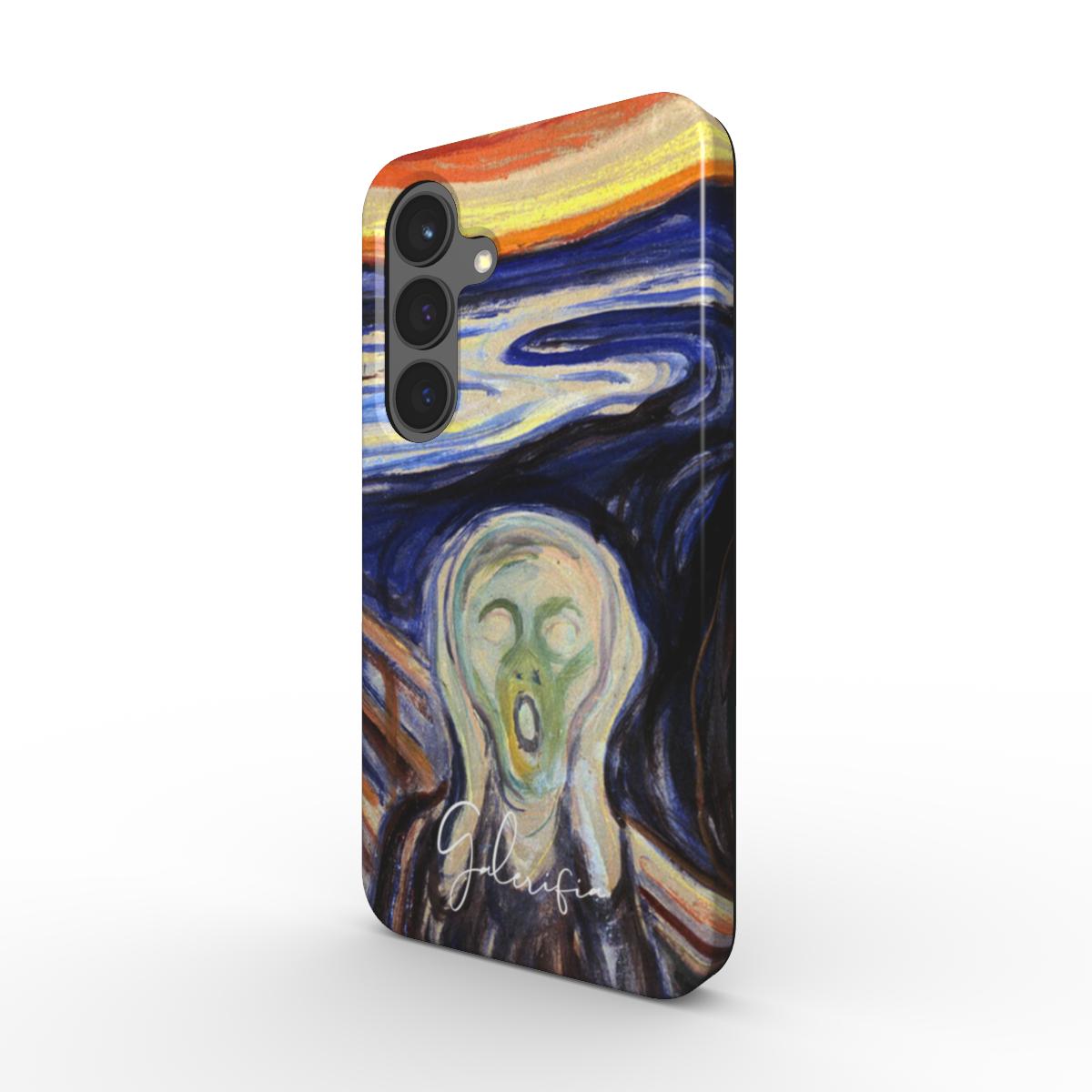 Side profile of The Scream Edvard Munch Samsung Galaxy case showing protective edges