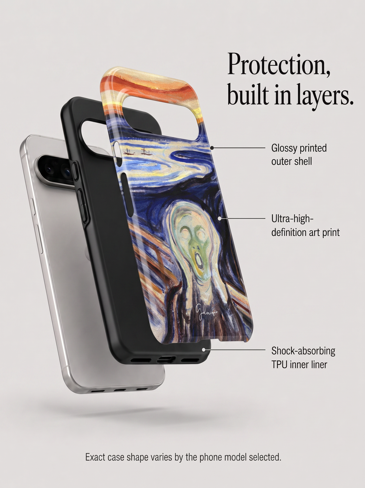 The Scream by Edvard Munch Google Pixel Case