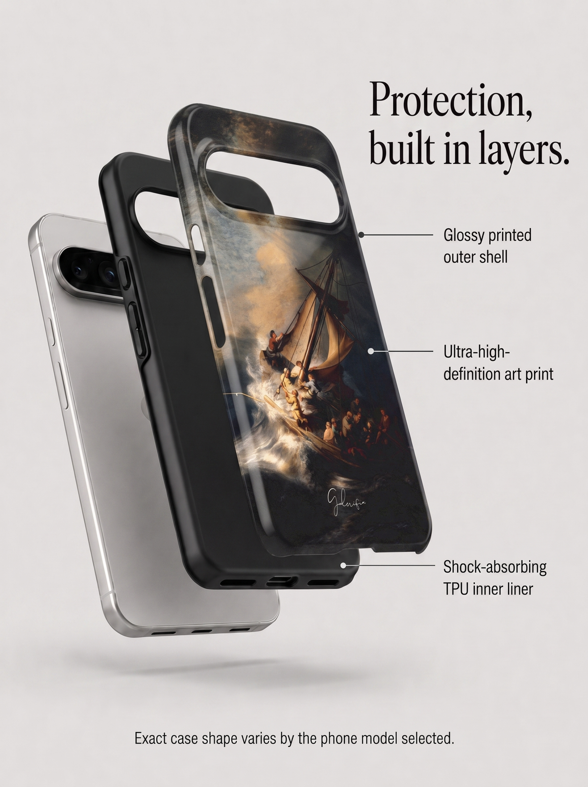 The Storm on the Sea of Galilee by Rembrandt van Rijn Google Pixel Case