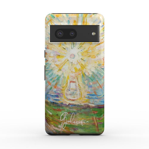 Back view of The Sun by Edvard Munch printed on a Samsung Galaxy case