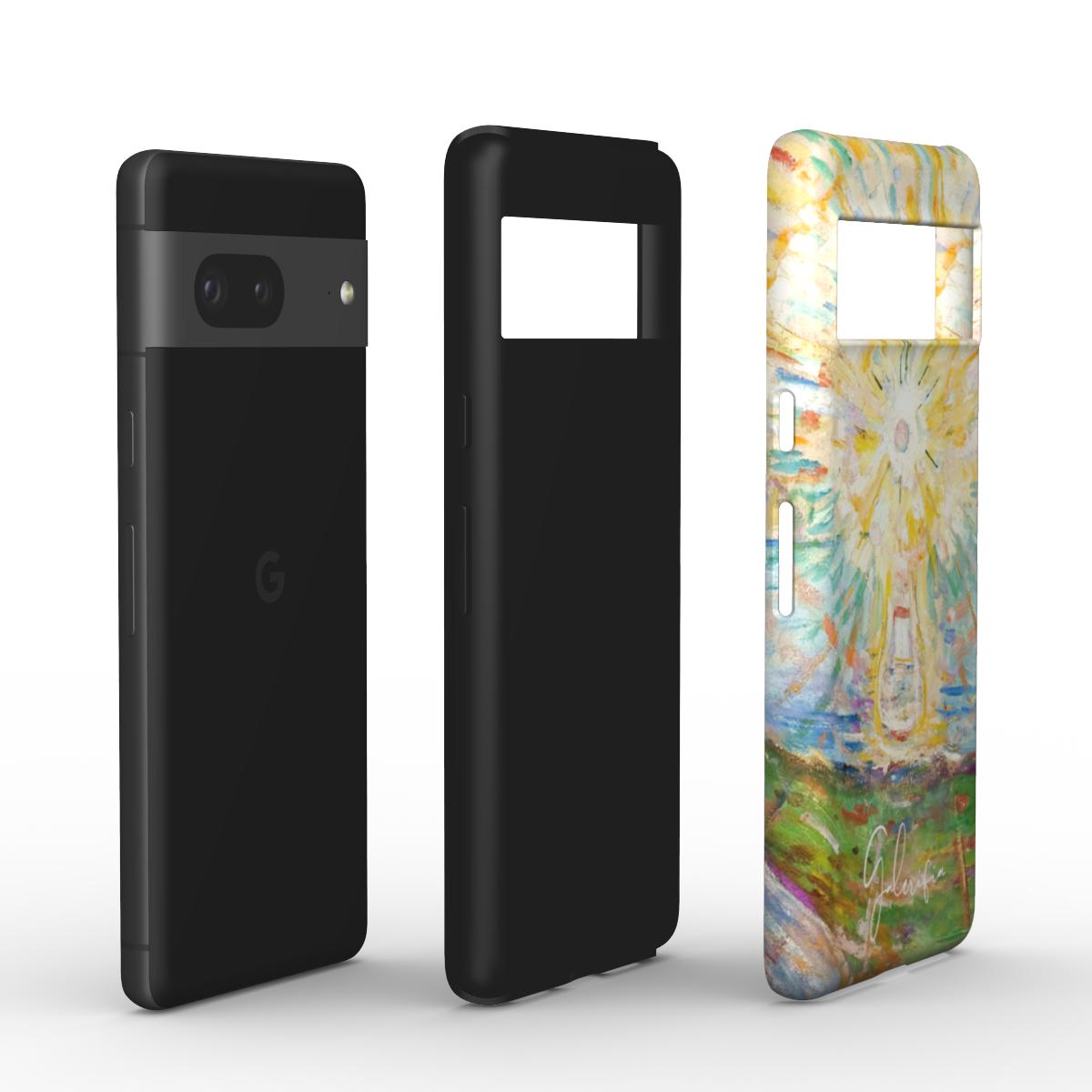 Edge detail of The Sun by Edvard Munch Samsung Galaxy case