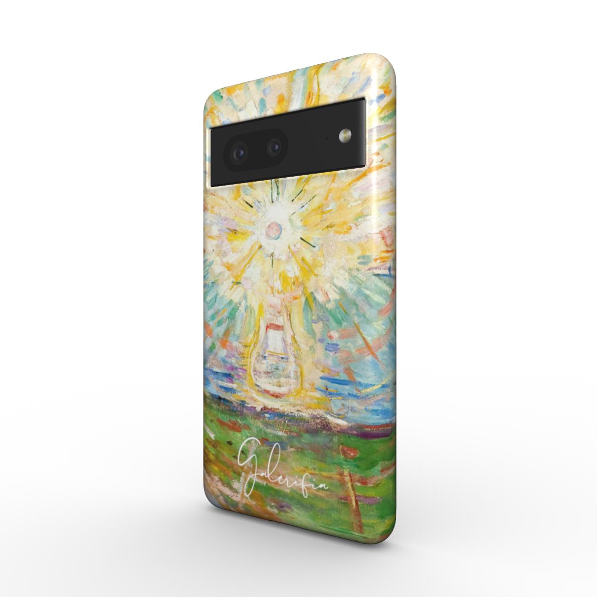 Side profile of The Sun Edvard Munch Samsung Galaxy case showing protective edges