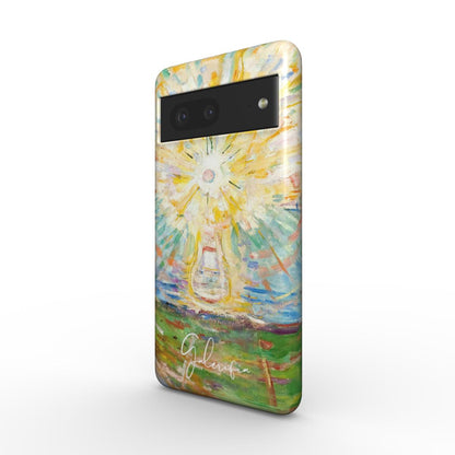 Side profile of The Sun Edvard Munch Samsung Galaxy case showing protective edges