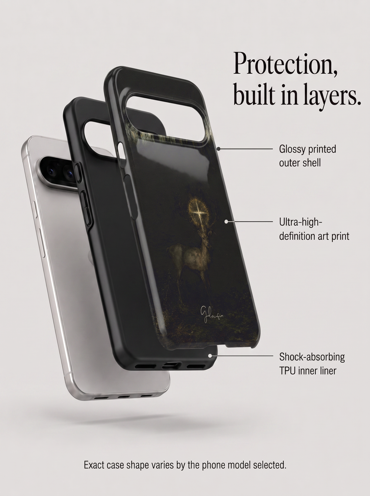 The Vision of Saint Hubert Inspired by Gustave Moreau Google Pixel Case