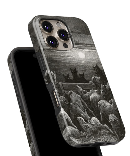 The Wolves and the Sheep by Gustave Doré iPhone Case