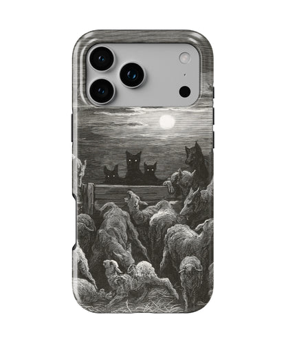 The Wolves and the Sheep by Gustave Doré iPhone Case