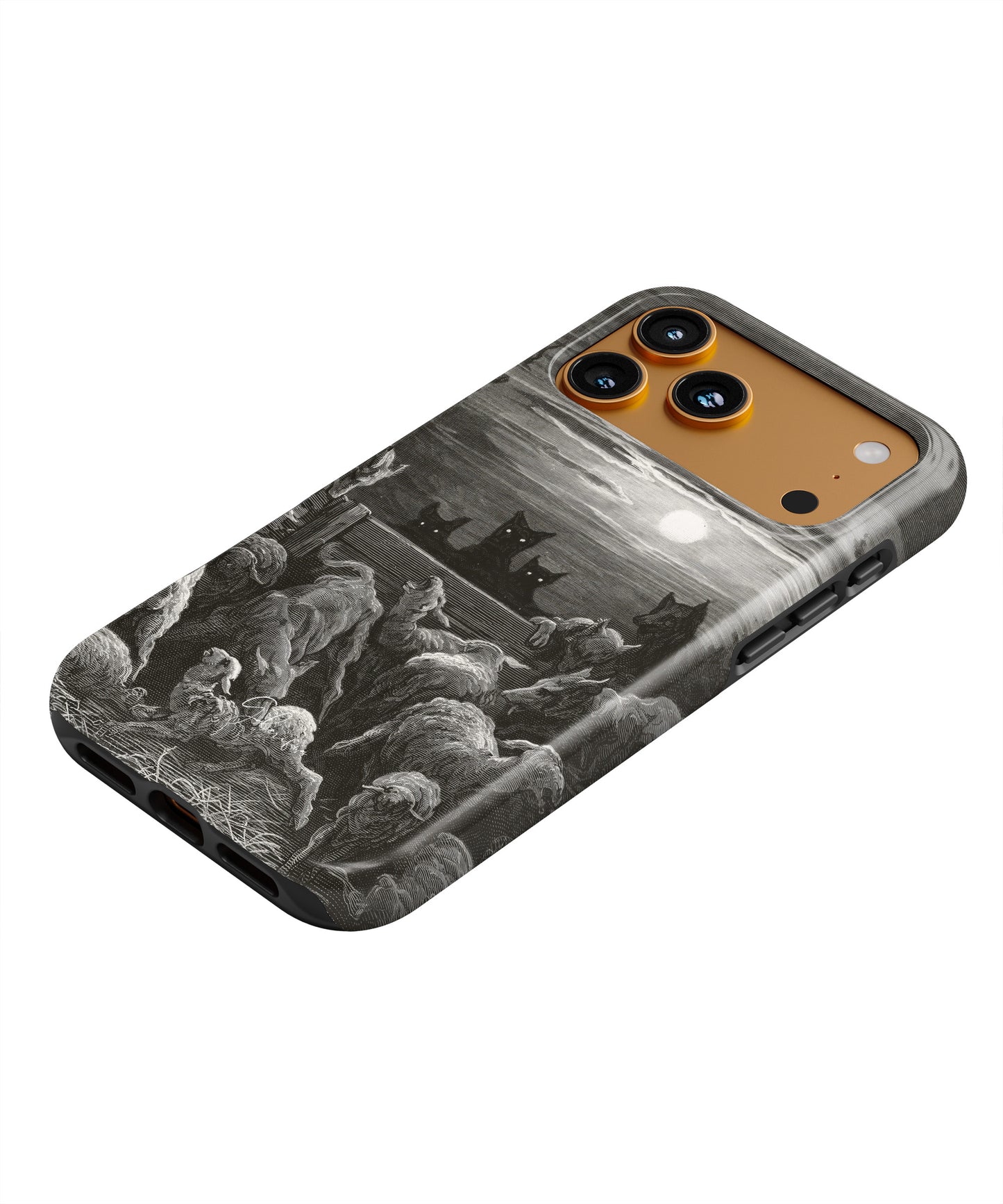 The Wolves and the Sheep by Gustave Doré iPhone Case