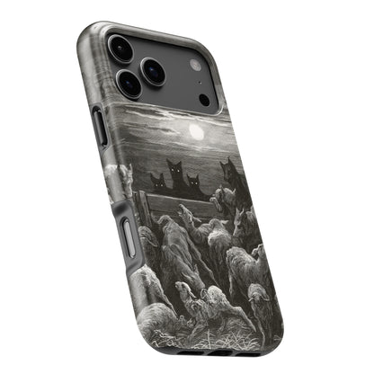The Wolves and the Sheep by Gustave Doré iPhone Case