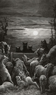 The Wolves and The Sheep by Gustave Doré