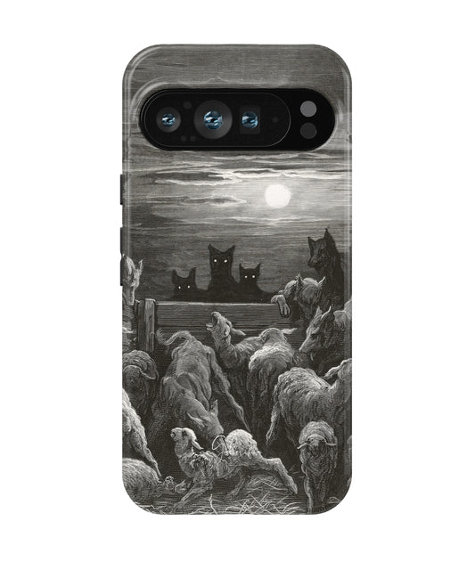 The Wolves and The Sheep by Gustave Doré Google Pixel Case