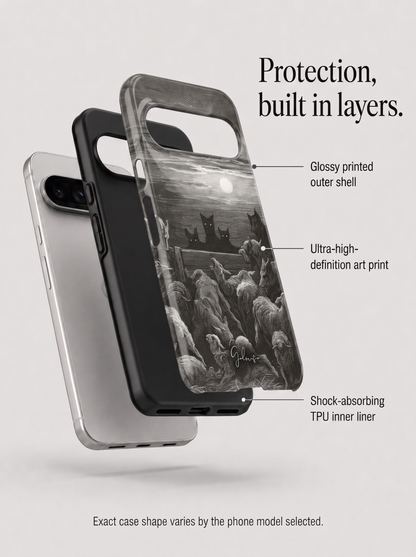 The Wolves and The Sheep by Gustave Doré Google Pixel Case