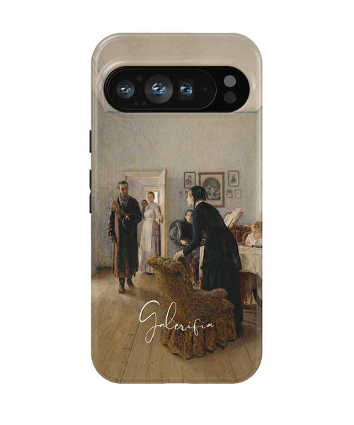 They Did Not Expect Him by Ilya Repin printed on a tough Google Pixel phone case front view