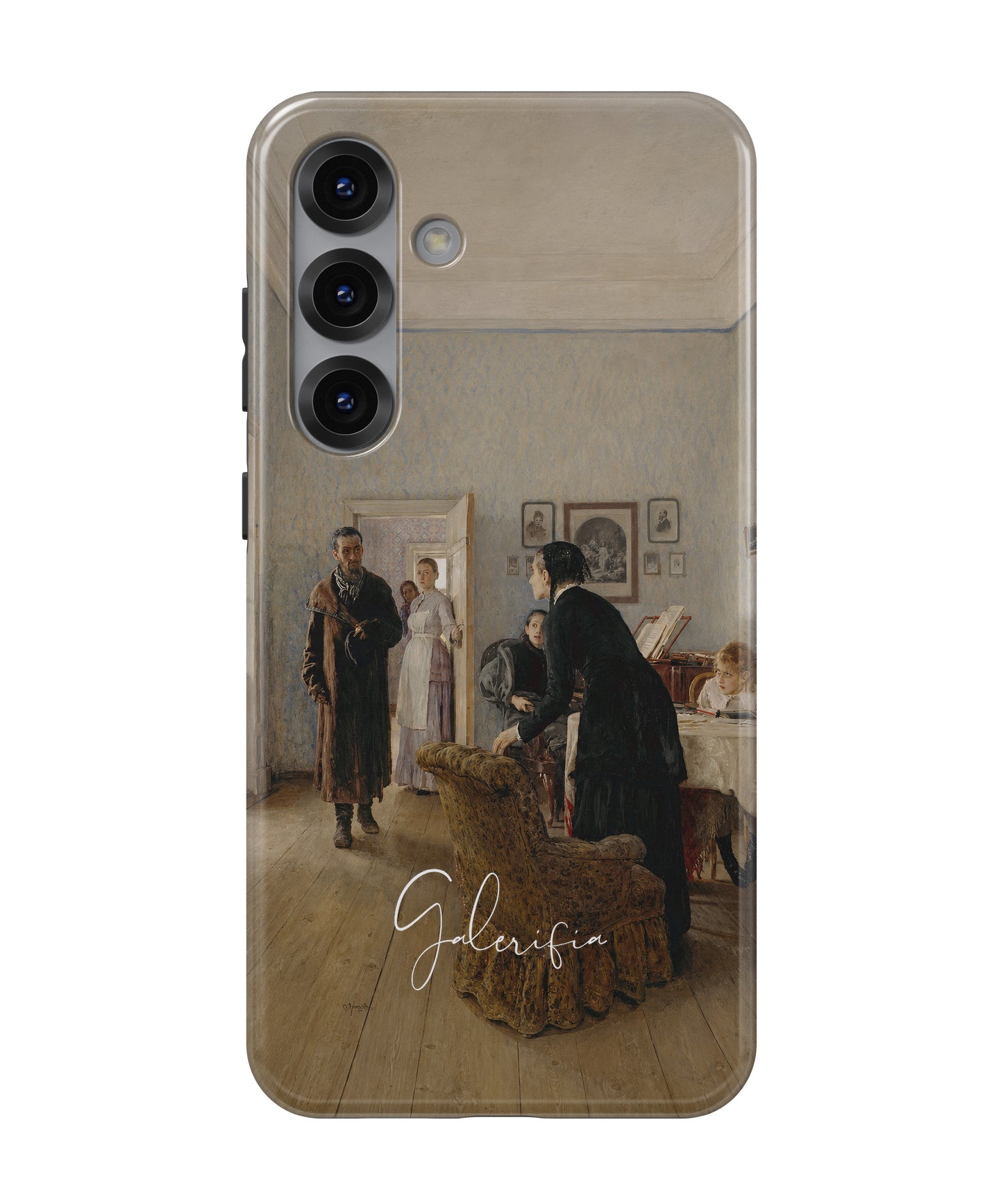 They Did Not Expect Him by Ilya Repin printed on a tough Samsung Galaxy phone case front view