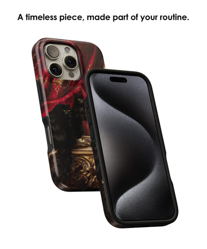 Three Black Cats by Carl Kahler iPhone Case