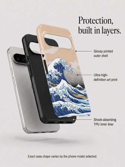 Under the Wave off Kanagawa by Katsushika Hokusai Google Pixel Case