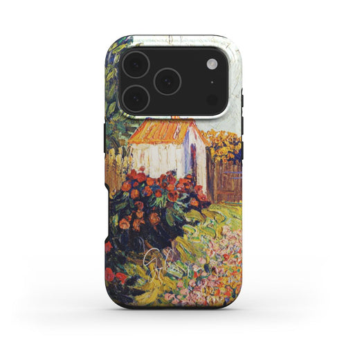 Van Gogh landscape iPhone case showing the full artwork print