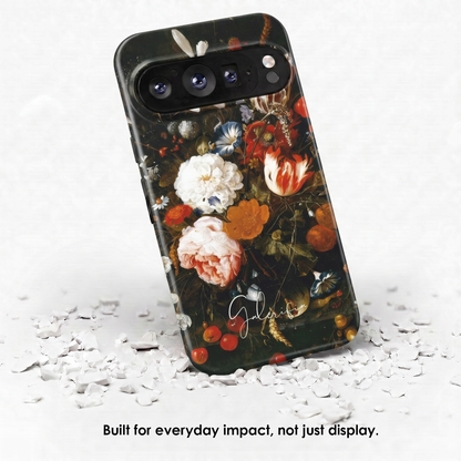 Angled view of Vase of Flowers by Jan Davidsz. de Heem tough Google Pixel case