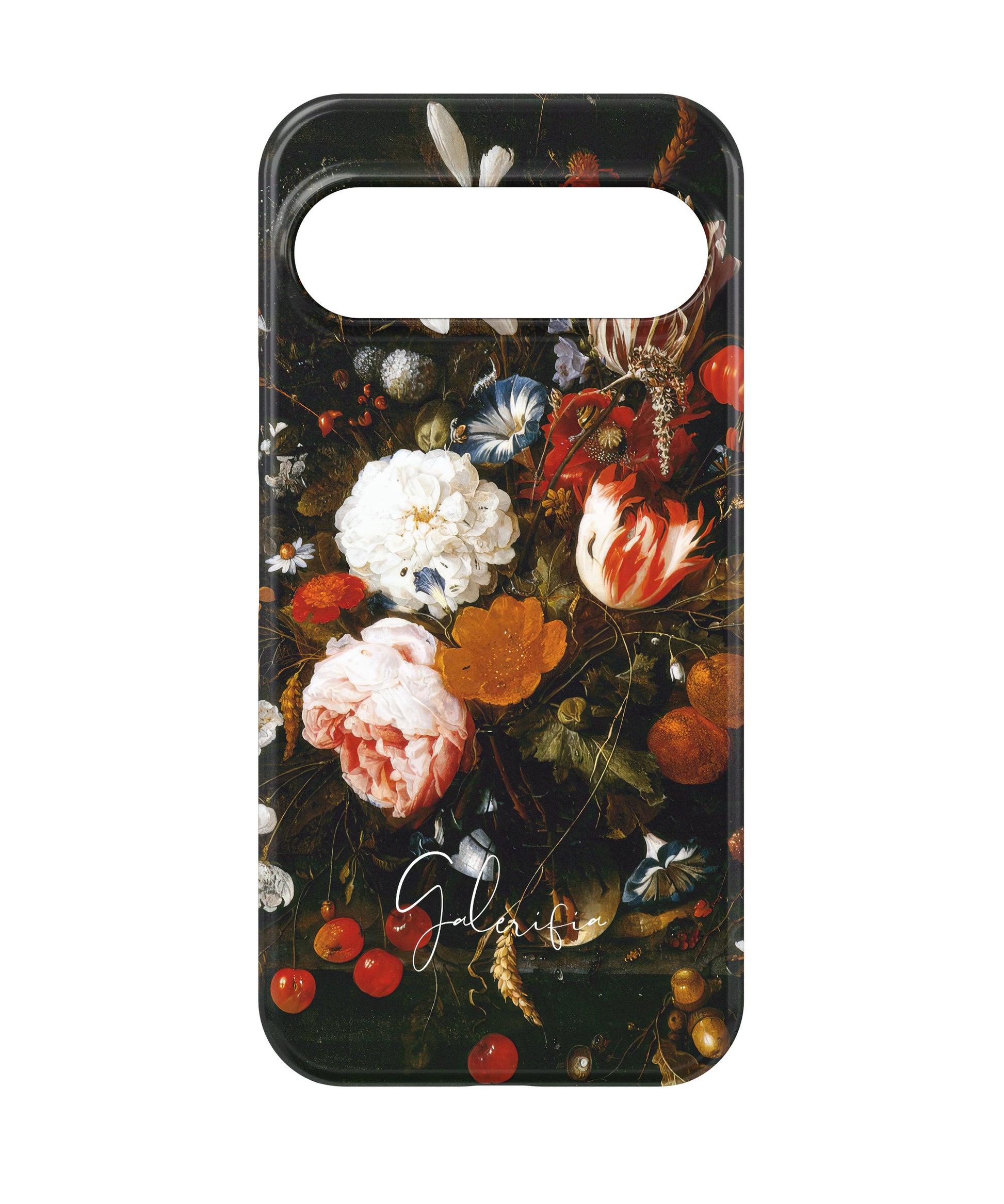 Close-up camera cutout view of Vase of Flowers by Jan Davidsz. de Heem Google Pixel phone case