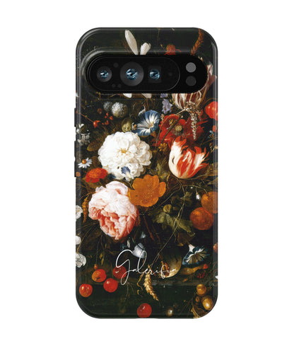 Vase of Flowers by Jan Davidsz. de Heem printed on a tough Google Pixel phone case front view