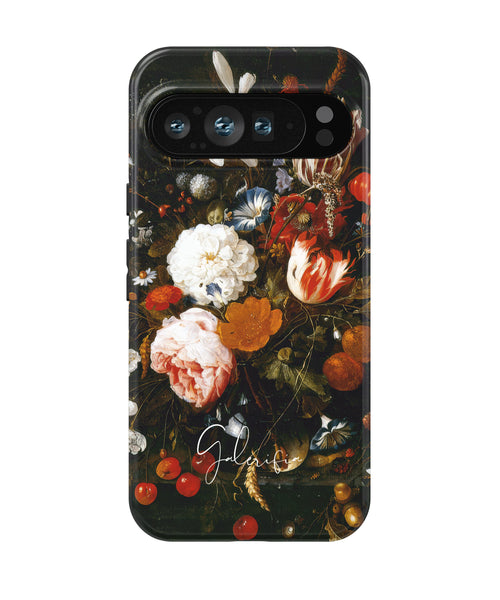 Vase of Flowers by Jan Davidsz. de Heem printed on a tough Google Pixel phone case front view
