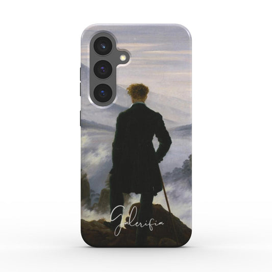 Back view of Wanderer above the Sea of Fog by Caspar David Friedrich printed on a Samsung Galaxy case