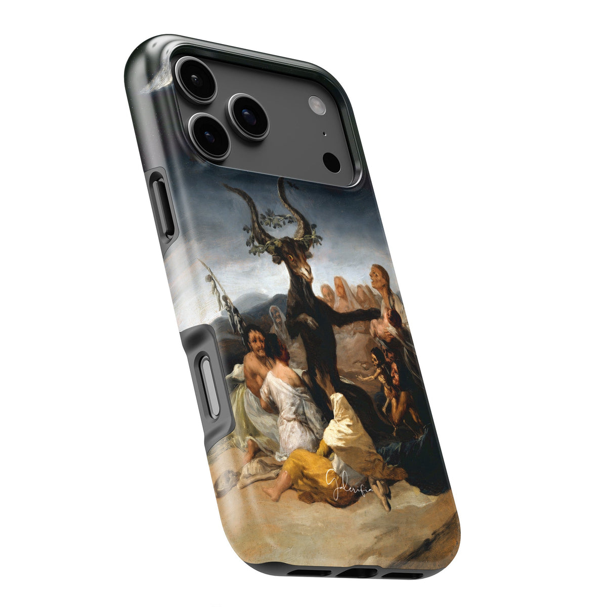 Witches' Sabbath by Francisco Goya iPhone case p5