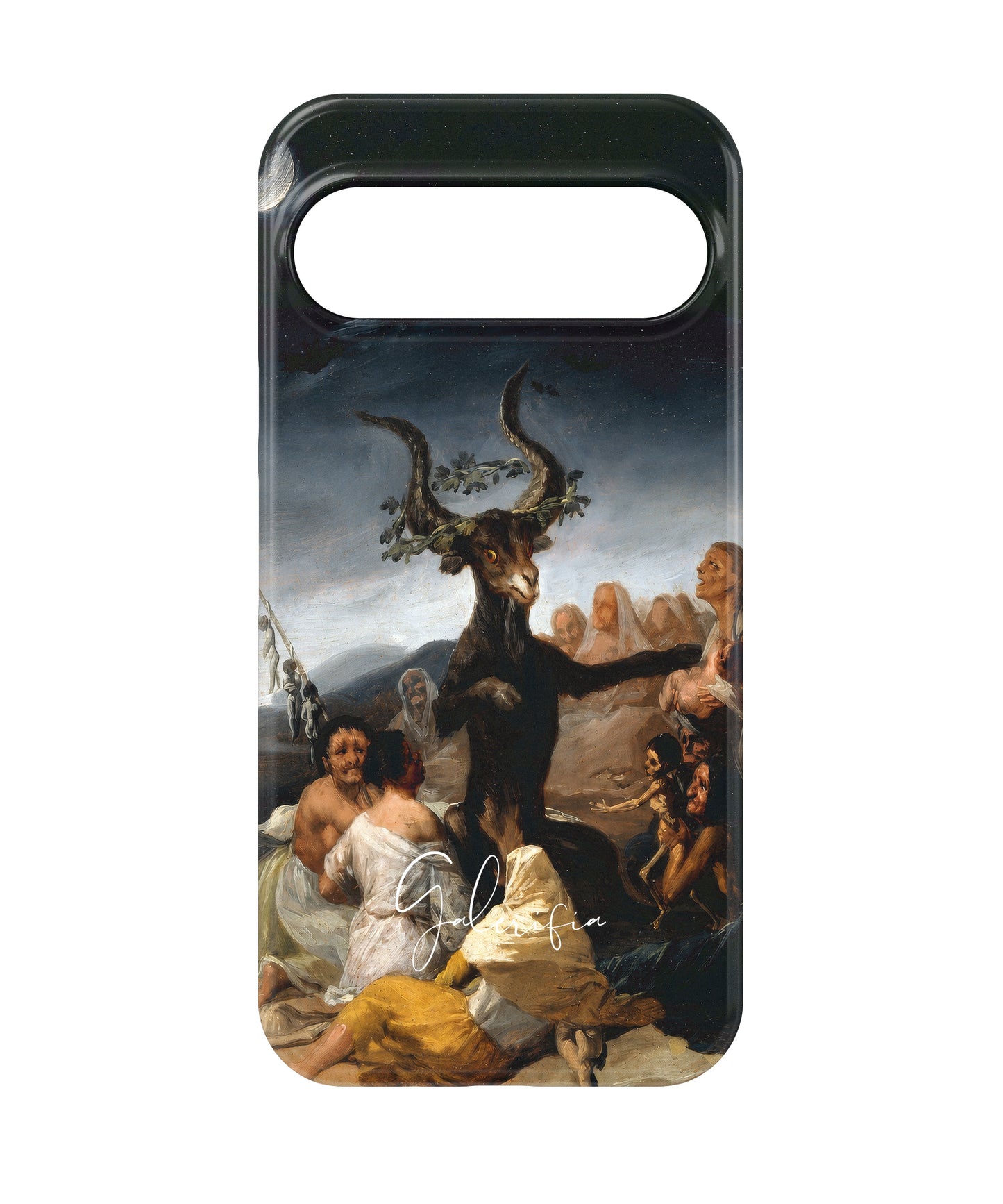 Angled view of Witches' Sabbath by Francisco Goya Google Pixel tough phone case
