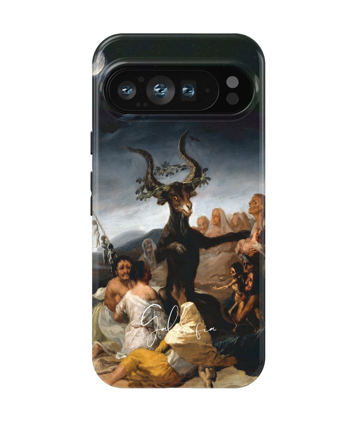 Witches' Sabbath by Francisco Goya printed on a tough Google Pixel phone case front view