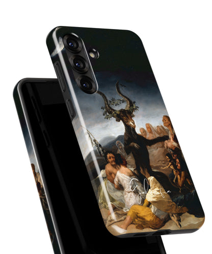 Witches' Sabbath by Francisco Goya printed on a tough Samsung Galaxy phone case front view