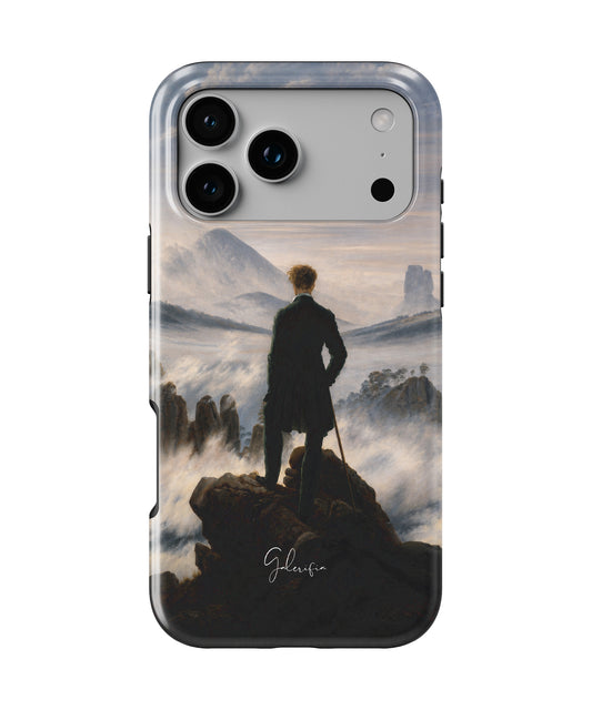 Wanderer above the Sea of Fog iPhone case p1